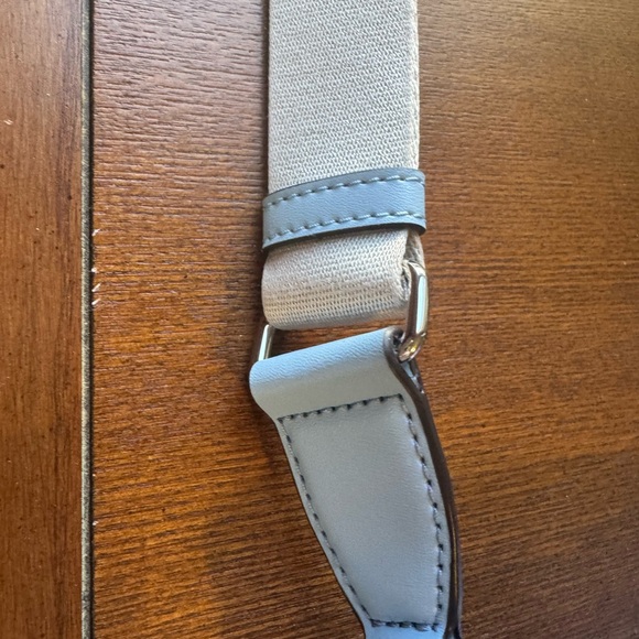 MK Jet Set Small Studded Patchwork & Signature Logo Crossbody In Baby Blue - Picture 4 of 13